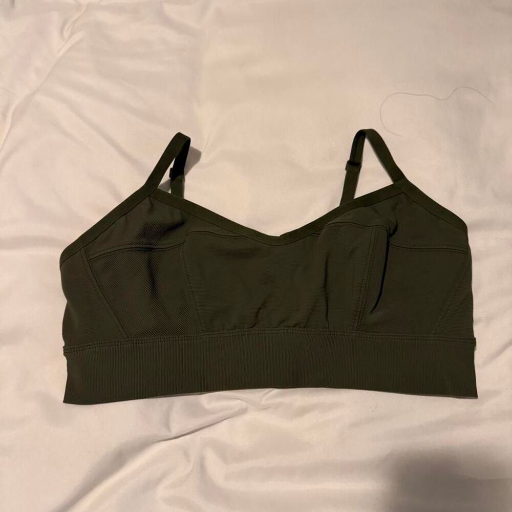 Aerie Women's Green and Khaki Bra